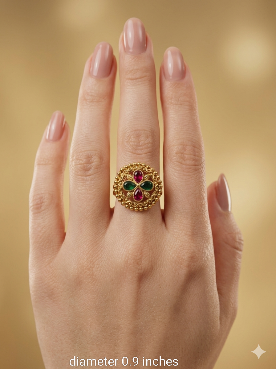 Gold Cocktail Misha Finger Rings