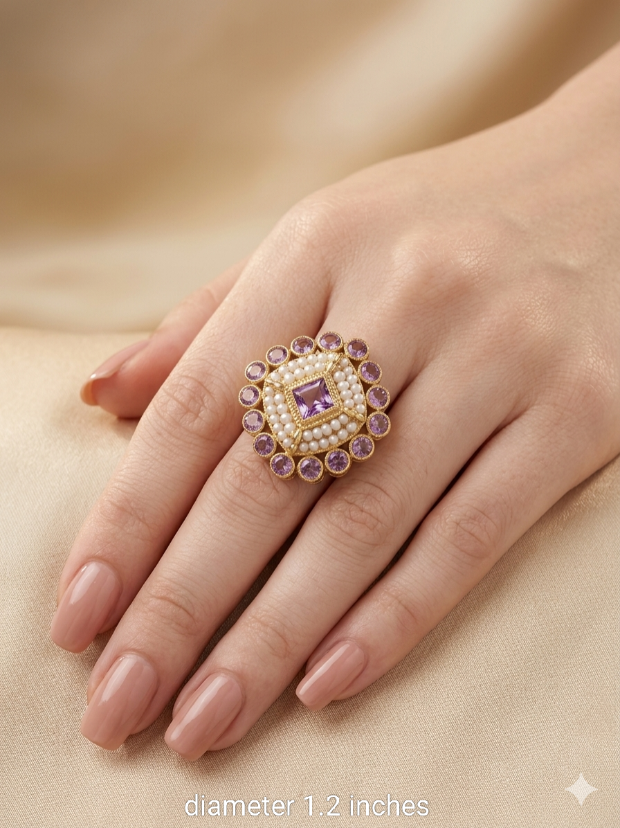 Kundan Adjustable Nigar Finger Rings