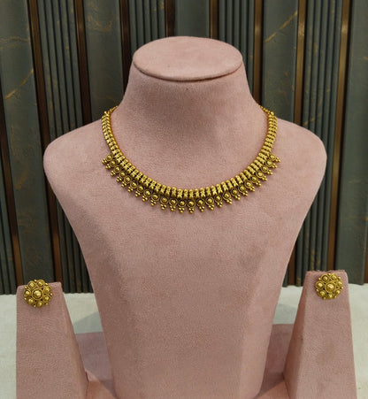 Gold Polki Necklace Jewellery Romy Set