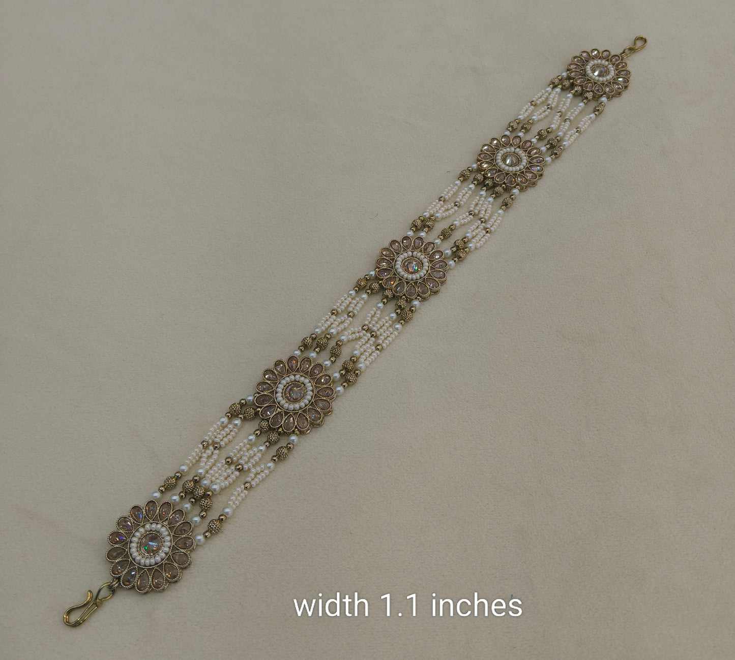 Antique Headpiece Matha Patti sheesh fool Manha Head Jewellery