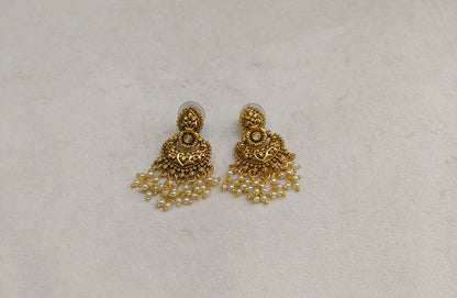 Gold Polki Niha Earrings