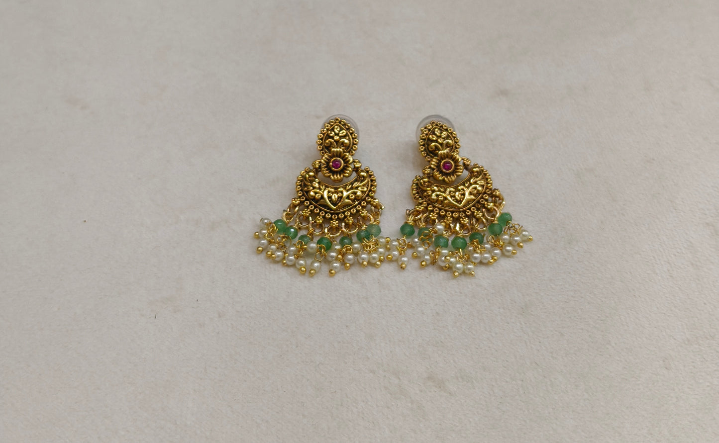 Gold Polki Niha Earrings