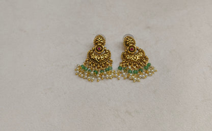 Gold Polki Niha Earrings