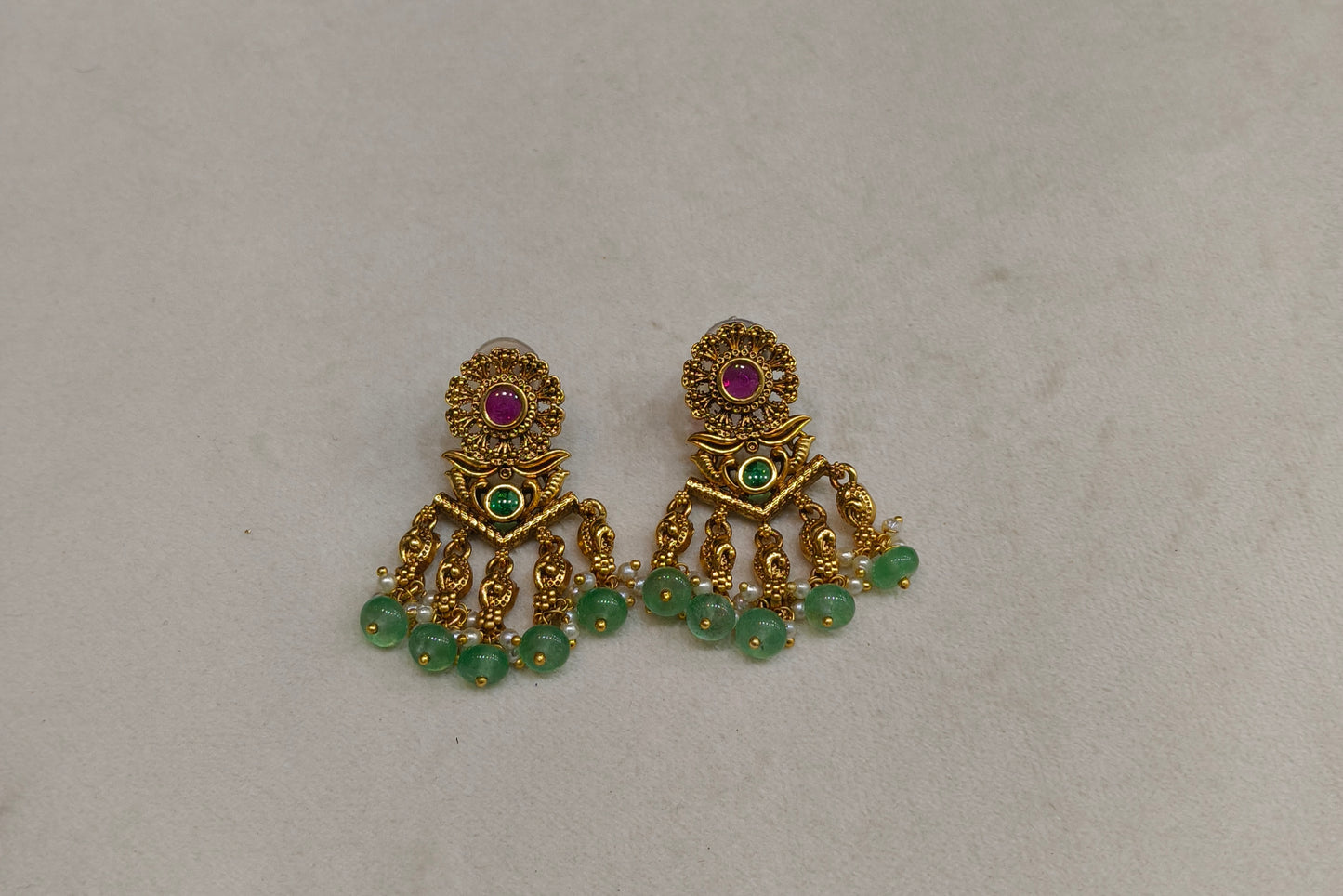 Gold Polki Niha Earrings
