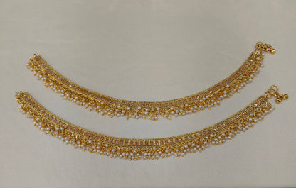 Gold Anklets Jhanjar Payal Heer Jewellery
