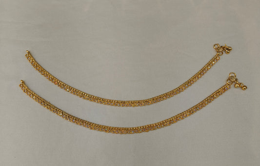 Gold Anklets Jhanjar Payal Heer Jewellery
