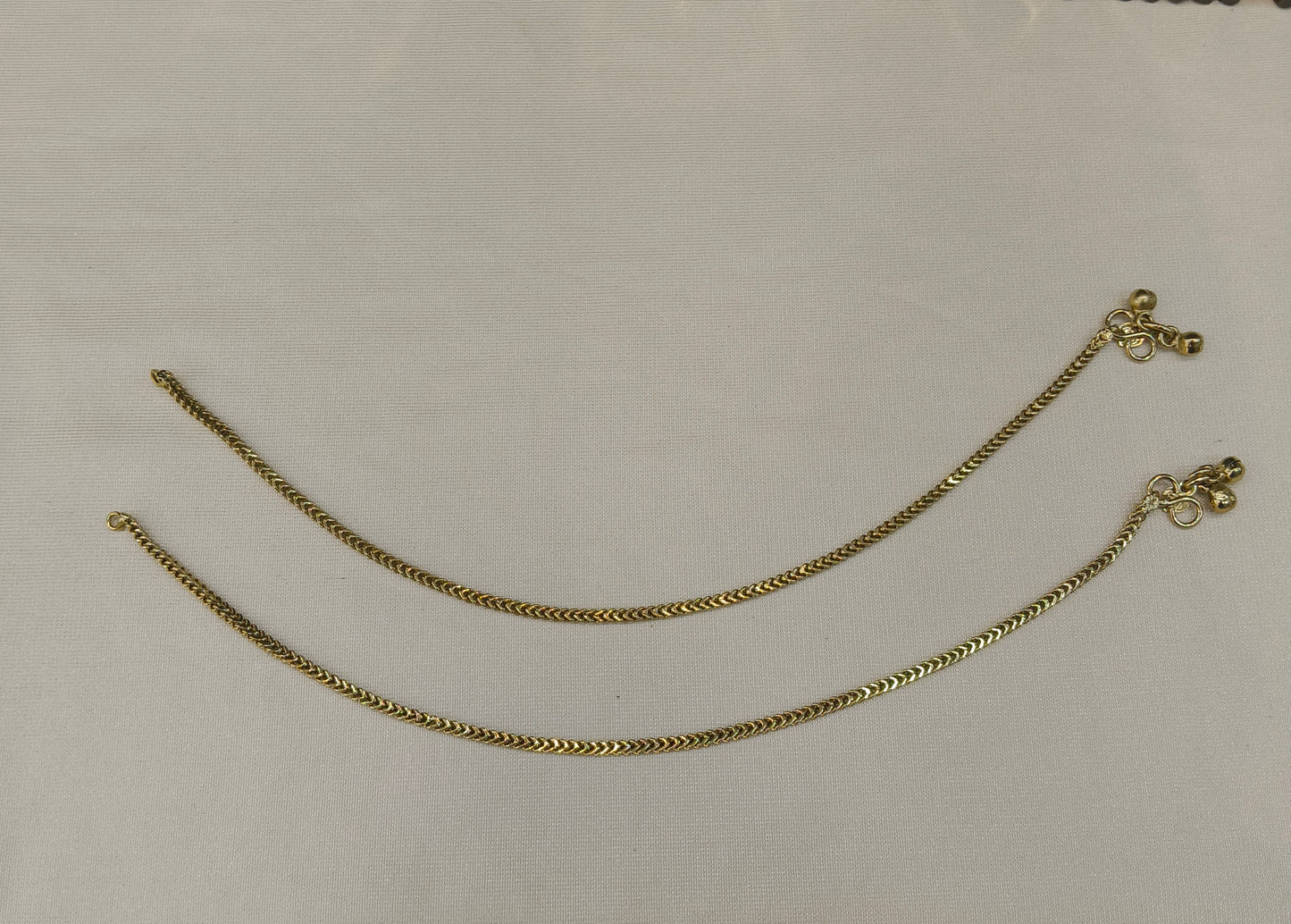 Antique Gold Anklets Jhanjar Payal Heer Jewellery