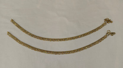 Antique Gold Anklets Jhanjar Payal Heer Jewellery