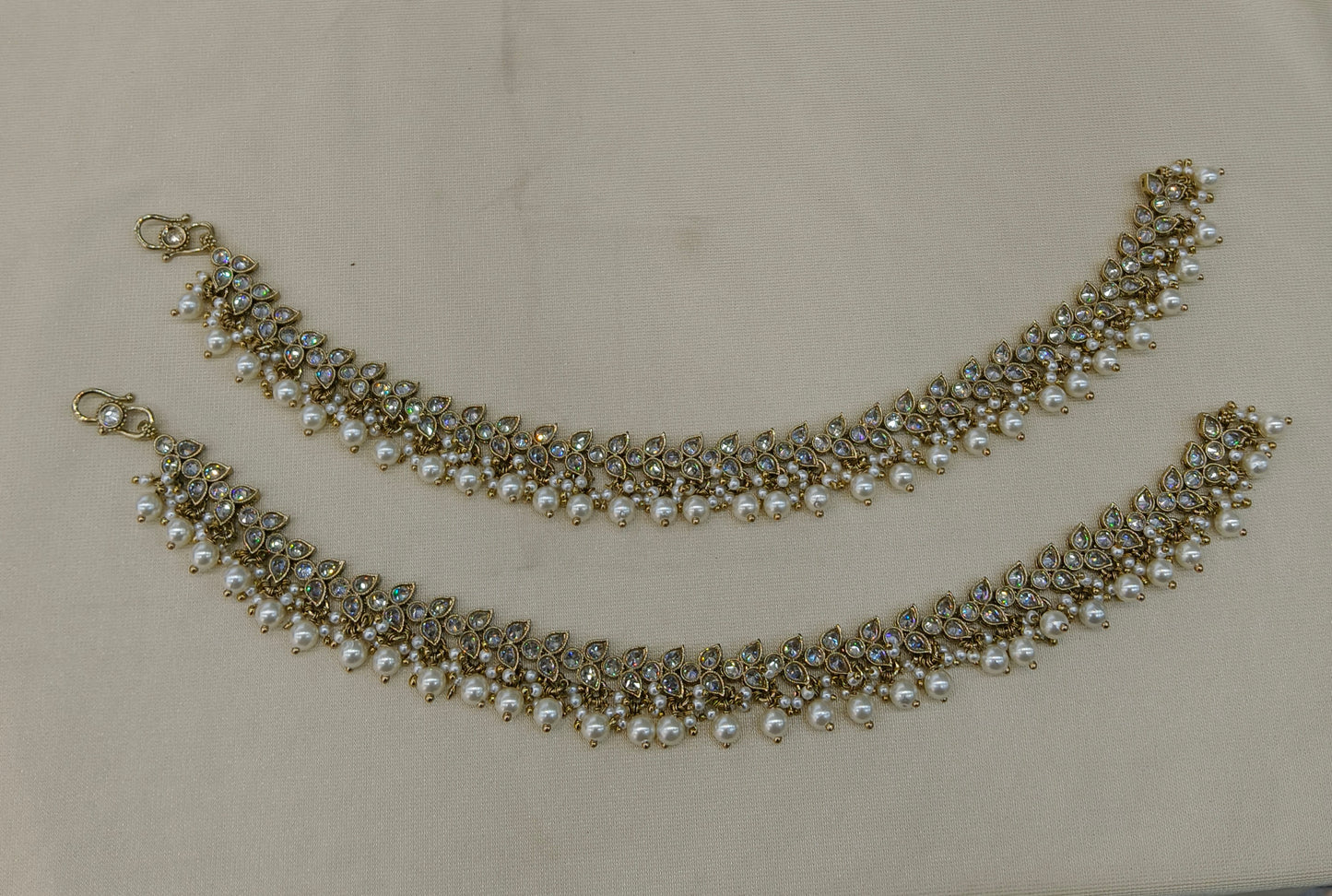 Antique Gold Anklets Jhanjar Payal Heer Jewellery