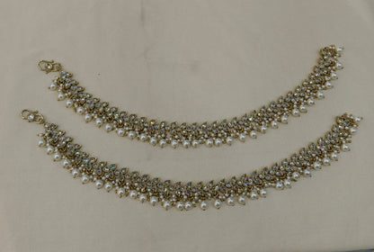 Antique Gold Anklets Jhanjar Payal Heer Jewellery