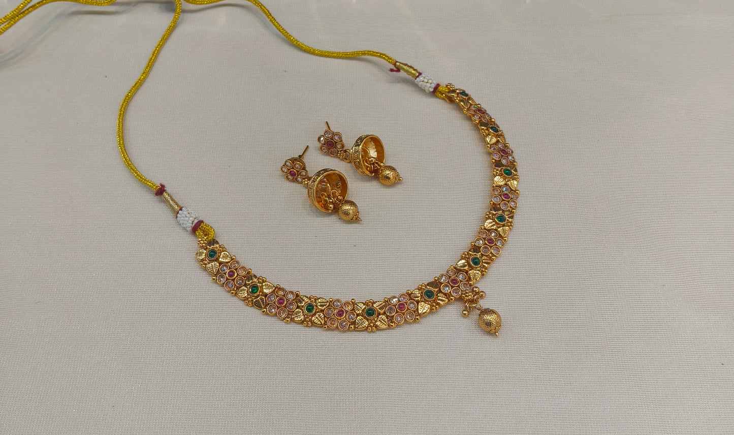 Gold Polki Necklace Jewellery Juhi  Sets
