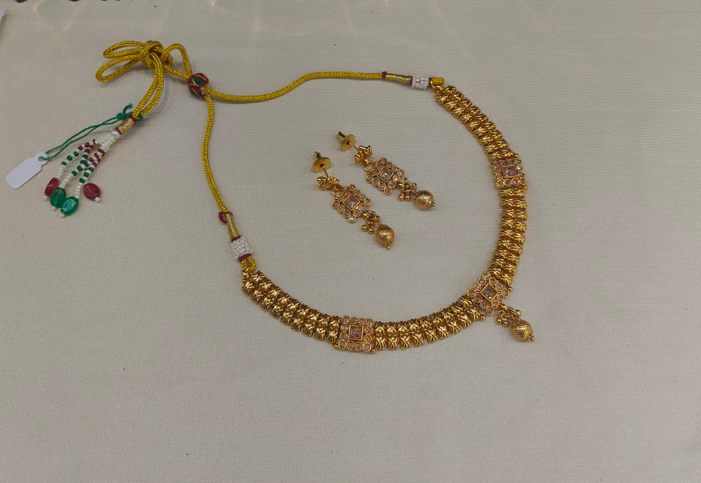 Gold Polki Necklace Jewellery Juhi  Sets