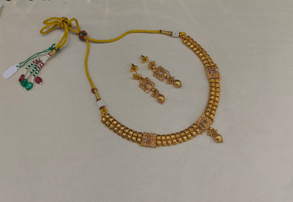 Gold Polki Necklace Jewellery Juhi  Sets