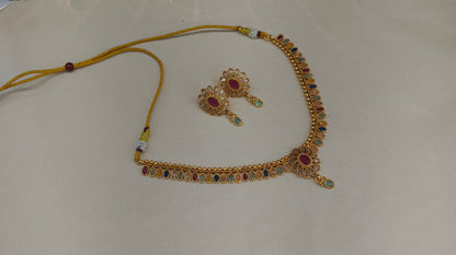 Gold Polki Necklace Jewellery Juhi  Sets
