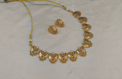 Gold Polki Necklace Jewellery Juhi  Sets