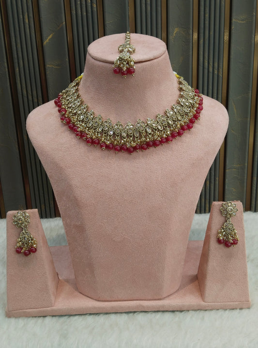 Antique Gold Ruby Necklace Shuba sets