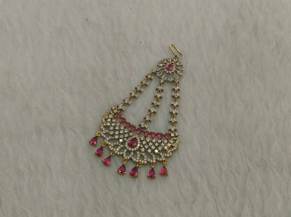 Antique Ruby American Passa Diamond Ad Headpiece Hanu Jewelers