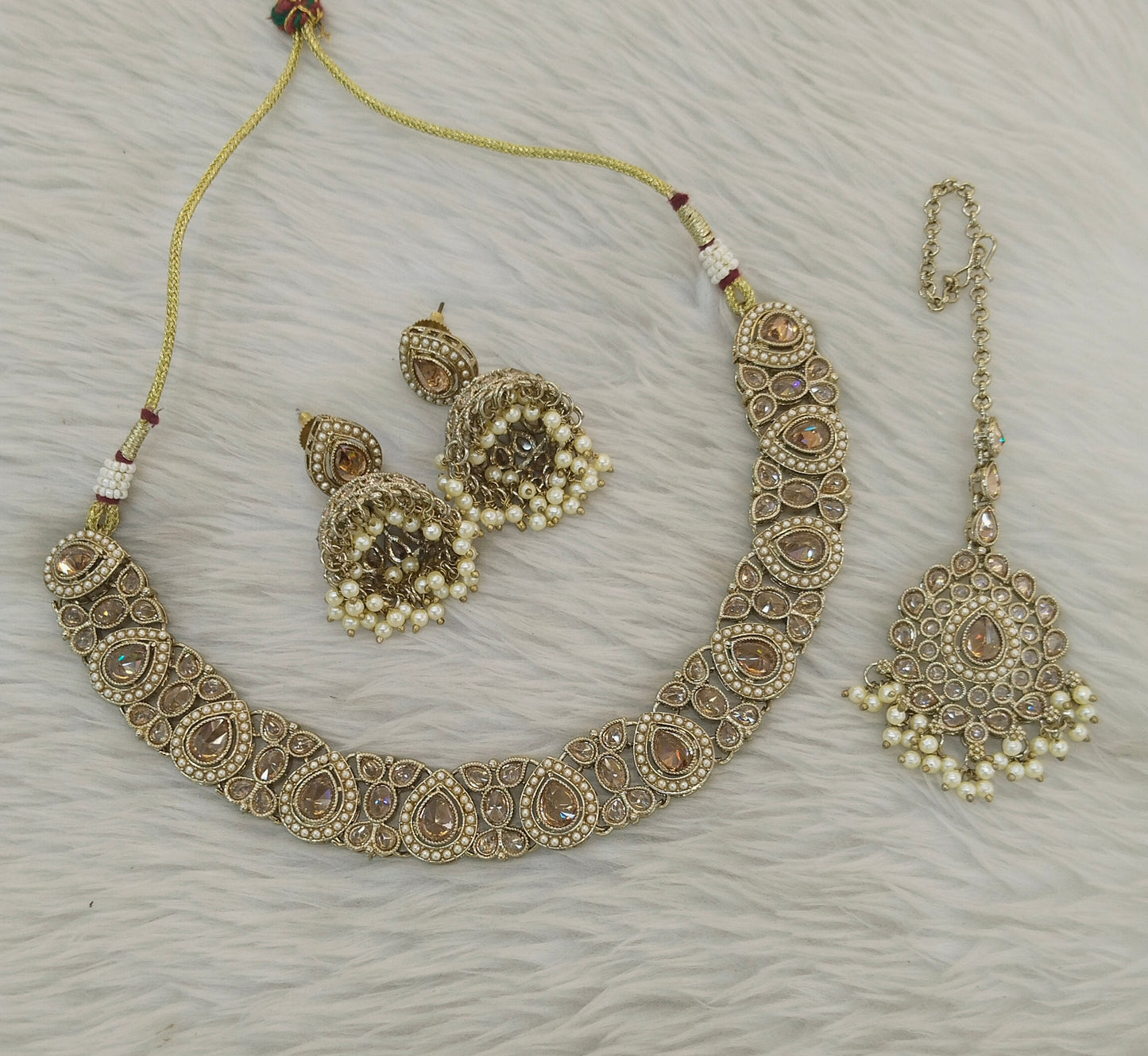 Antique Gold Necklace Jagjeet sets