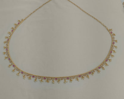 Gold Ruby Belly Chain kamarbelt Marco Chain
