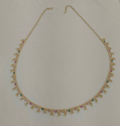 Gold Ruby Green Belly Chain kamarbelt Marco Chain