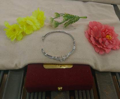 Sunita Silver American Diamond Bracelets (Openable)