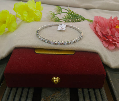 Sita Silver Anti-Tarnish Stainless Steel Bracelet(Openable)