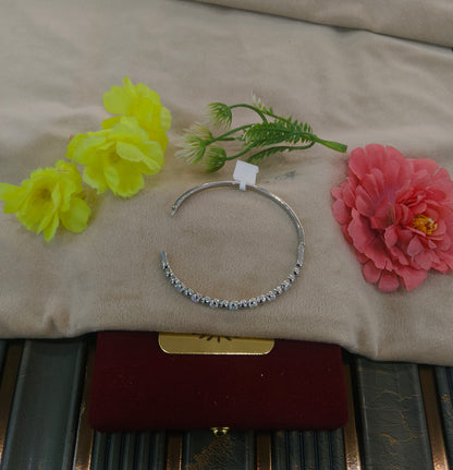 Sita Silver Anti-Tarnish Stainless Steel Bracelet(Openable)