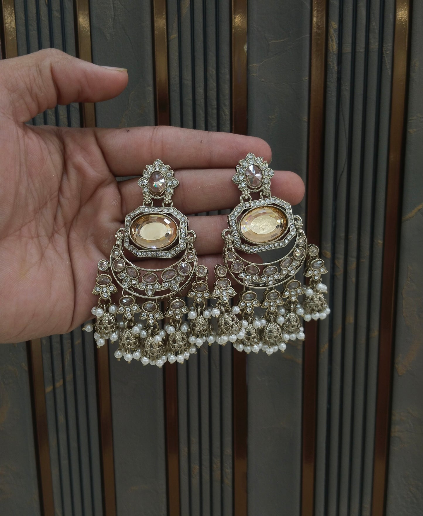 Antique Gold Bollywood Joye Earrings