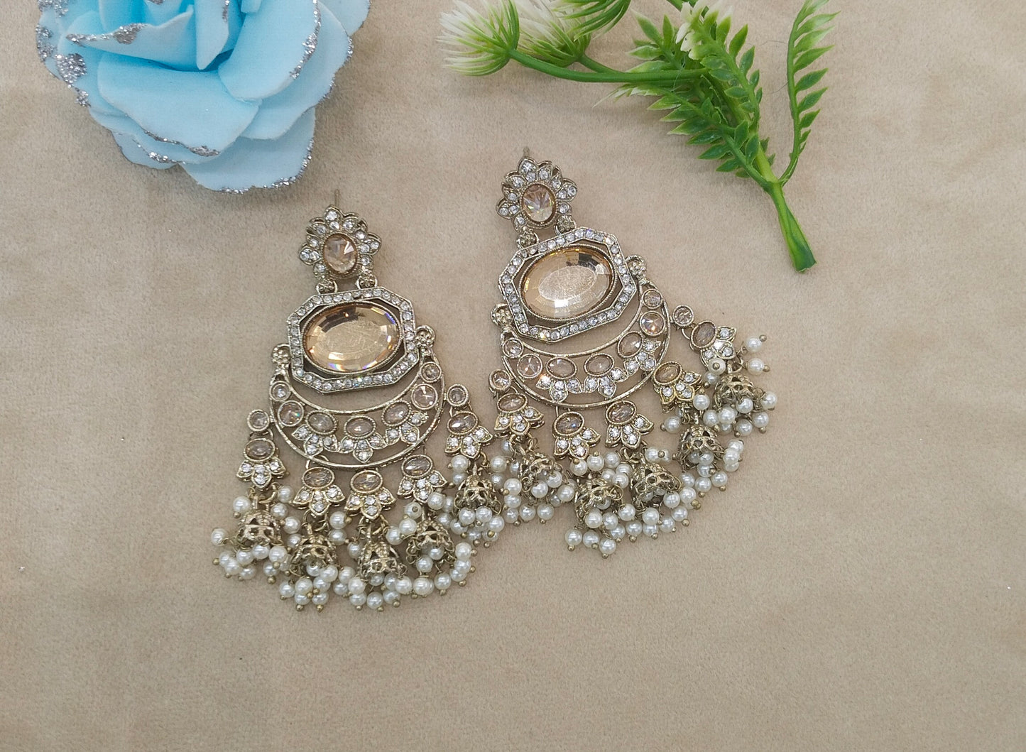 Antique Gold Bollywood Joye Earrings