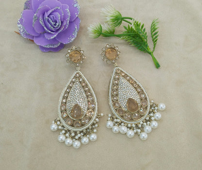 Antique Gold Bollywood Marci Earrings