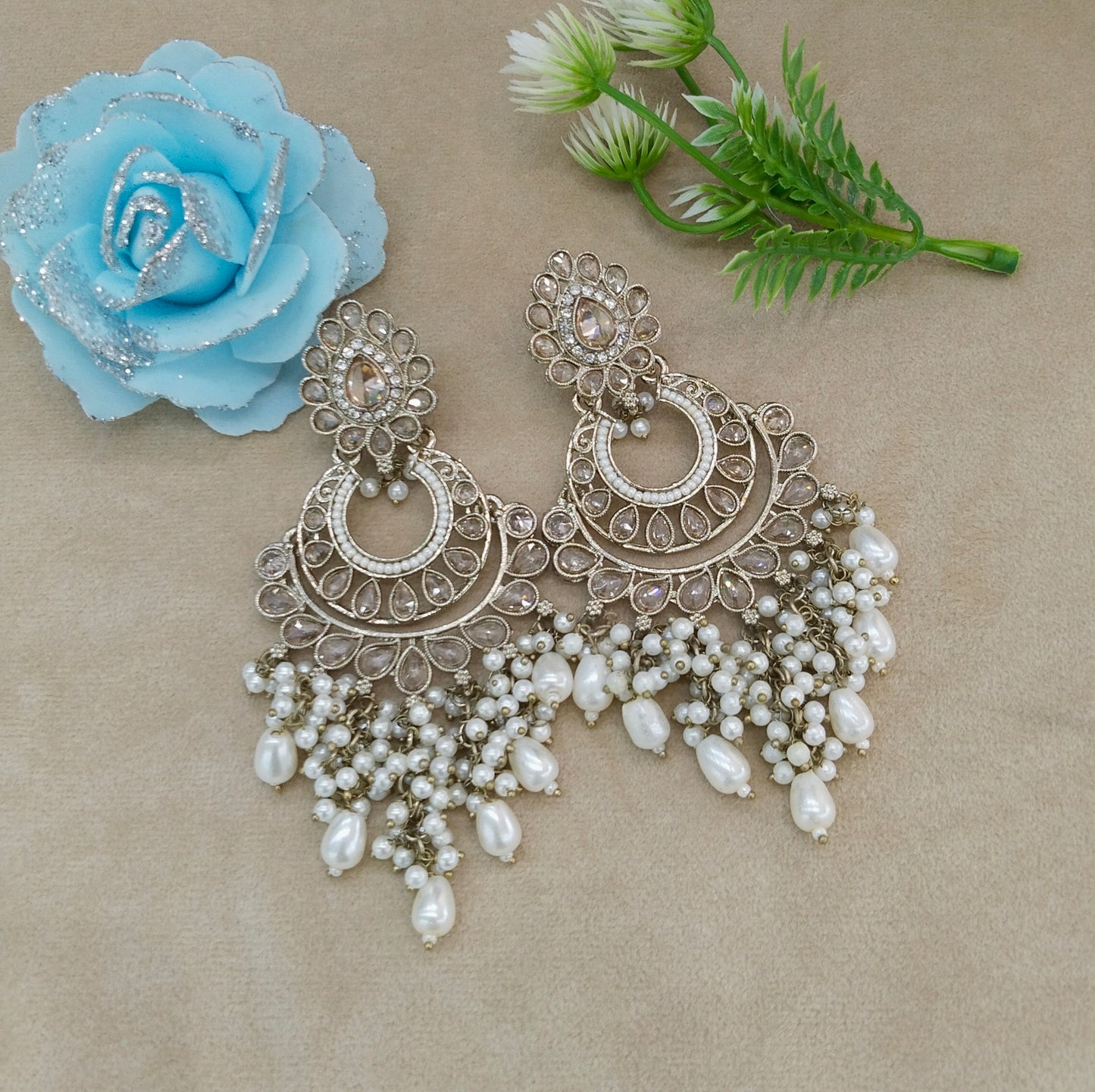 Antique Gold Bollywood Marci Earrings