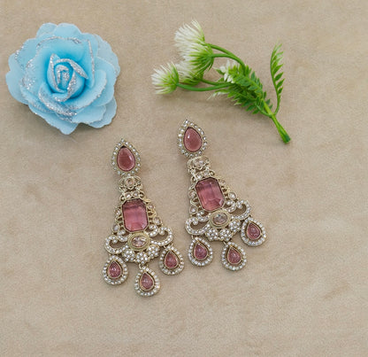 Antique Lavender Bollywood Nitika Earrings