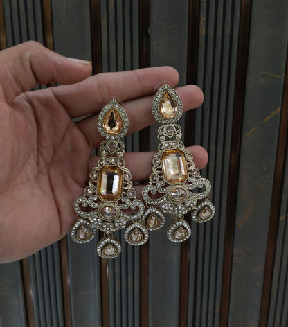 Antique Gold Bollywood Nitika Earrings