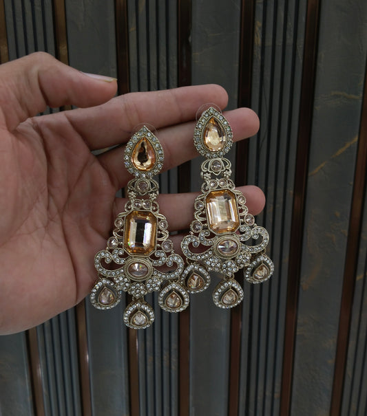 Antique Gold Bollywood Nitika Earrings