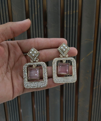 Antique Lavender Bollywood Myna Earrings