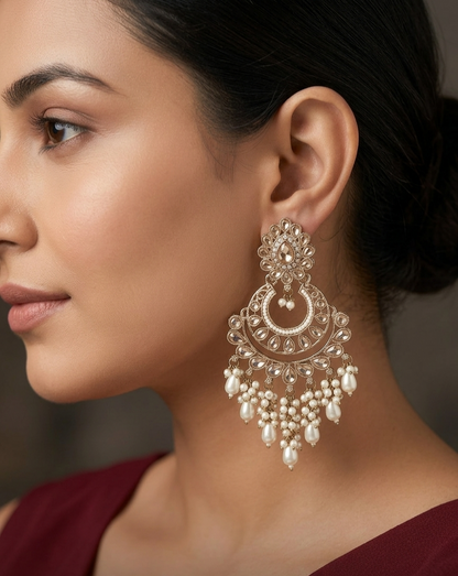 Antique Gold Bollywood Marci Earrings