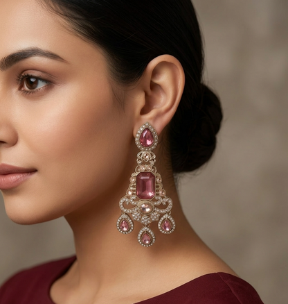 Antique Gold Bollywood Nitika Earrings