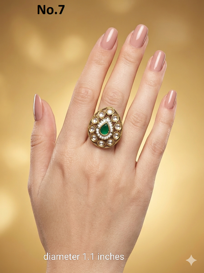 Gold Cocktail Still Finger Rings