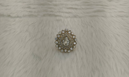 Gold Cocktail Still Finger Rings