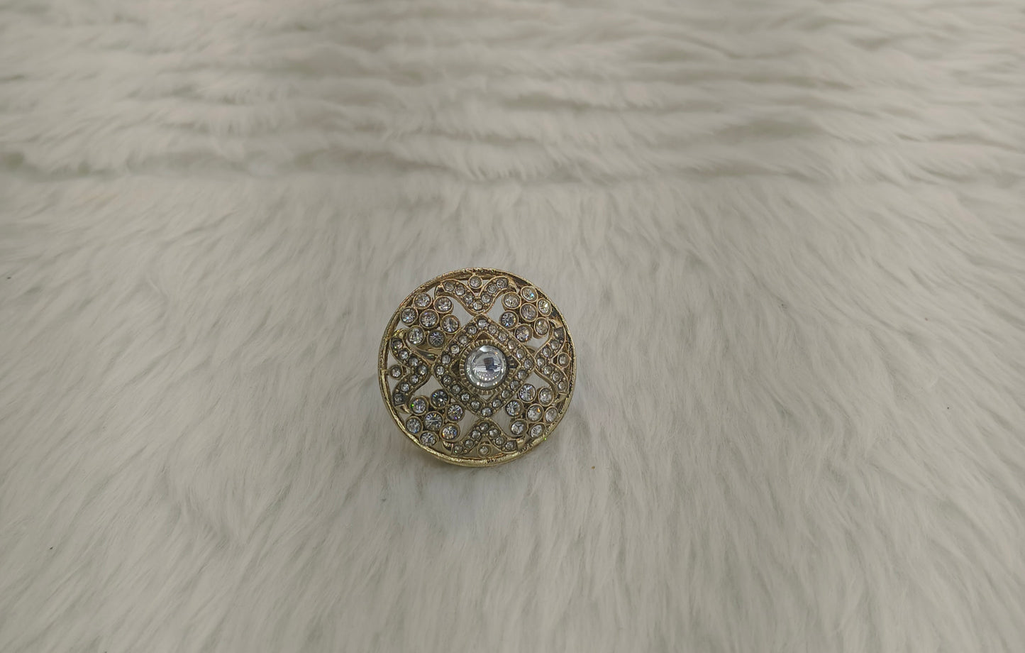 Gold Cocktail Still Finger Rings
