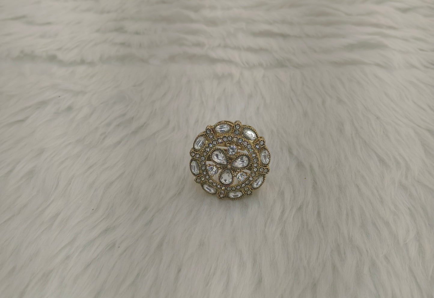Gold Cocktail Still Finger Rings