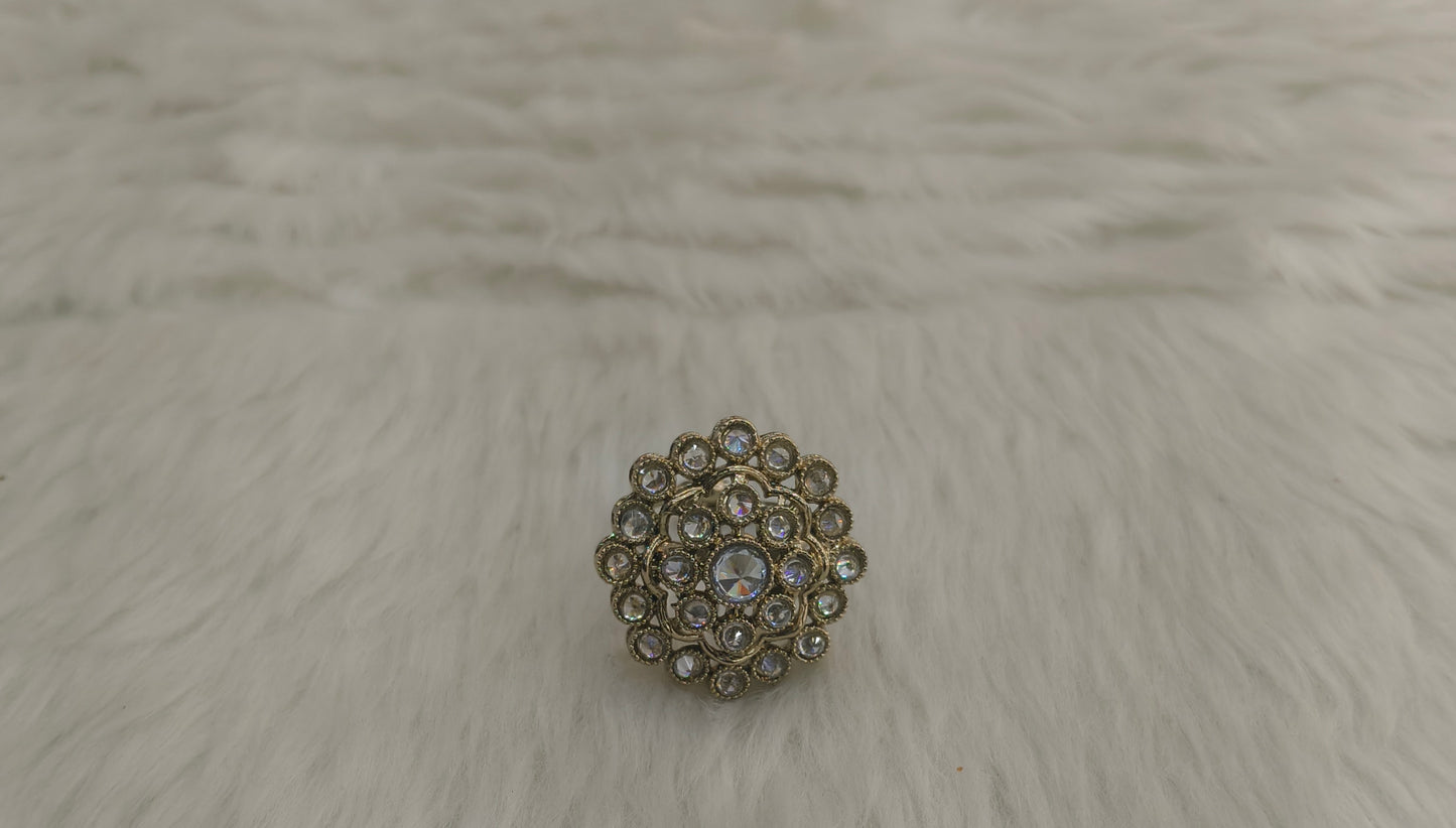 Gold Cocktail Still Finger Rings
