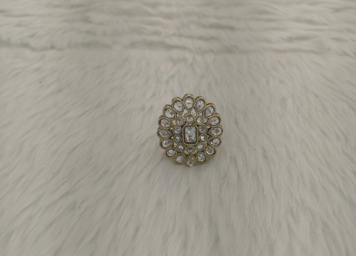 Gold Cocktail Still Finger Rings