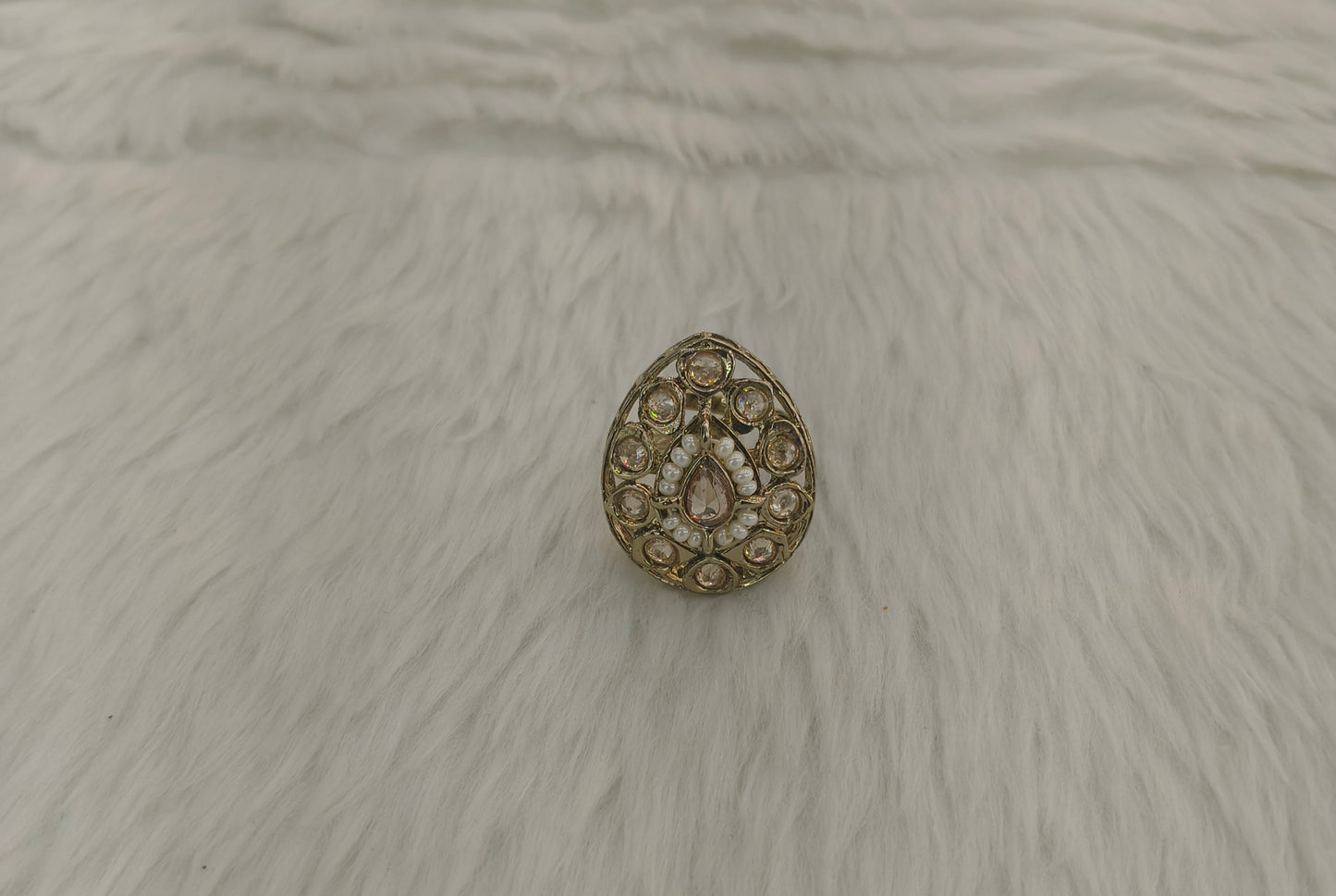 Gold Cocktail Still Finger Rings