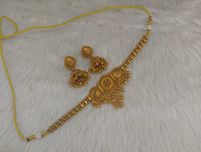 Gold Polki Choker Kirtika Jewellery Polki Set