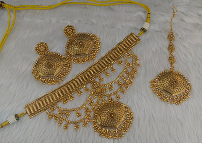 Gold Polki Choker Kirtika Jewellery Polki Set