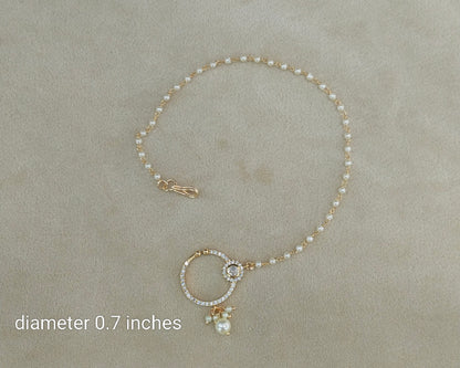 Nose ring bridal nathini for non pierced nose