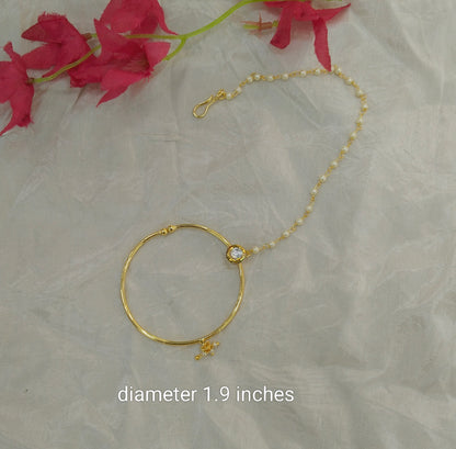 Nose ring bridal nathini for non pierced nose