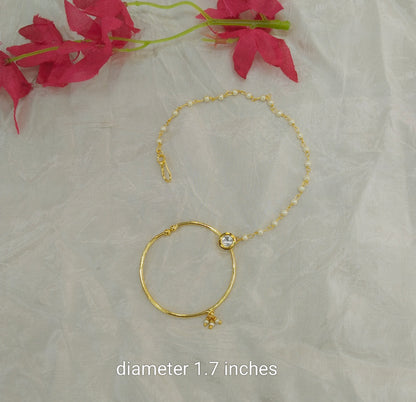 Nose ring bridal nathini for non pierced nose