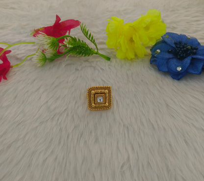 Gold Cocktail Vena Finger Rings